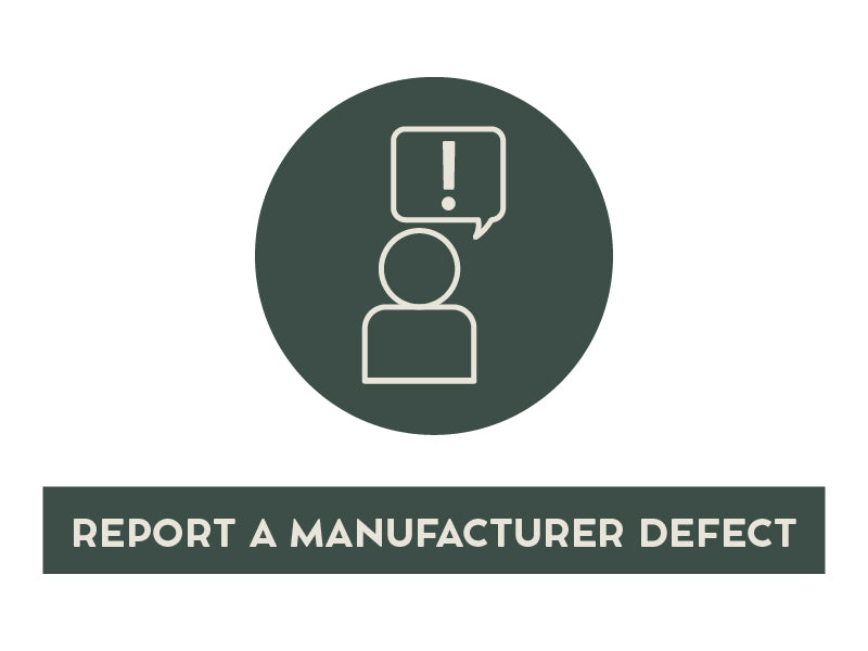 Report a manufacturer defect