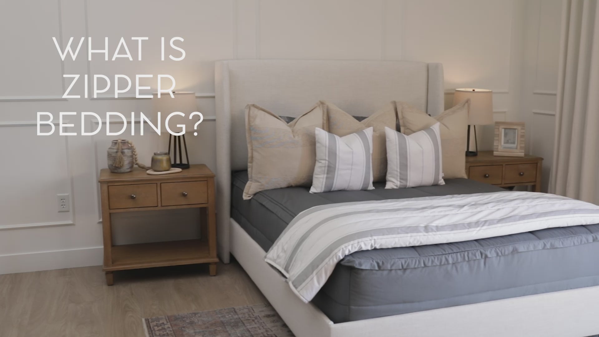A video highlighting Beddy's zipper bedding and it's unique functionalities.