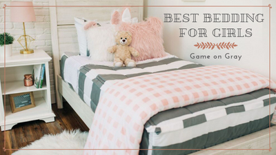 The Best Bedding for Girls: Game On Gray