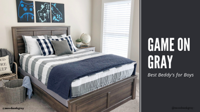 The Best Bedding for Boys: Game On Gray