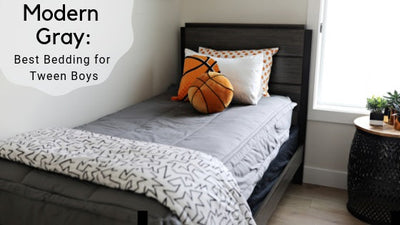 Modern Gray: Best Bedding for Tween Boys