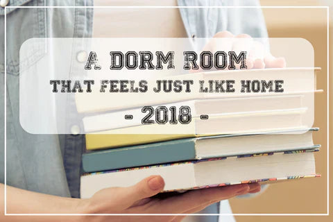 
      Infographic advertising a blog that covers how to make your dorm room feel like home.
    