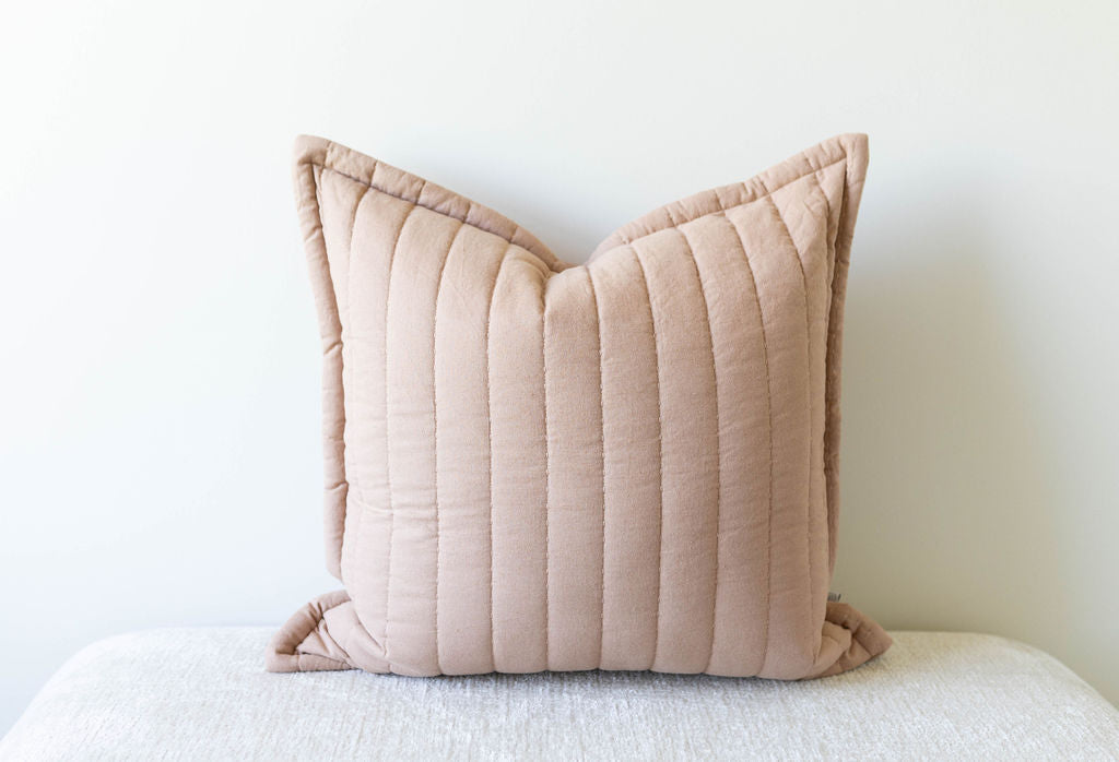 Mollie Luxe Quilted Euro Pillow Cover