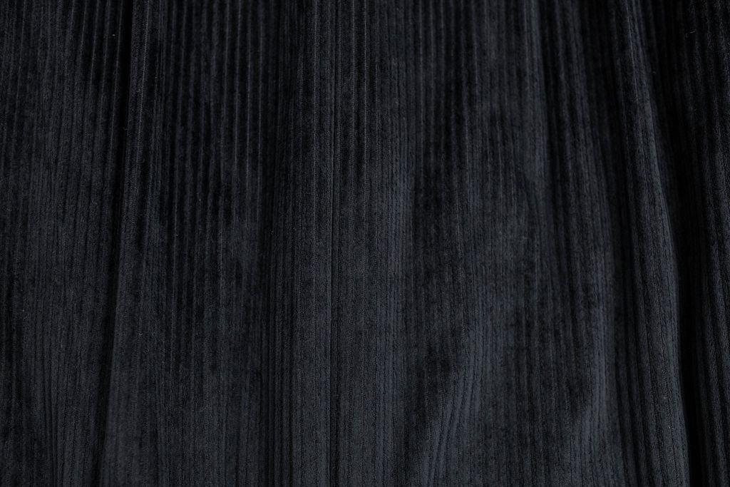 Soft black minky interior of blanket