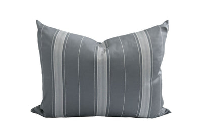 Gray striped pillowcase