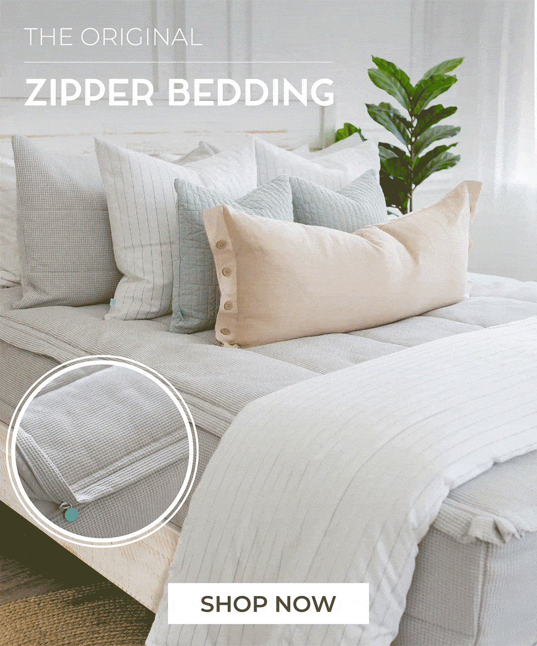 Zipper Bedding - Beddy's  Fitted Comforter & Bunk Bed Bedding