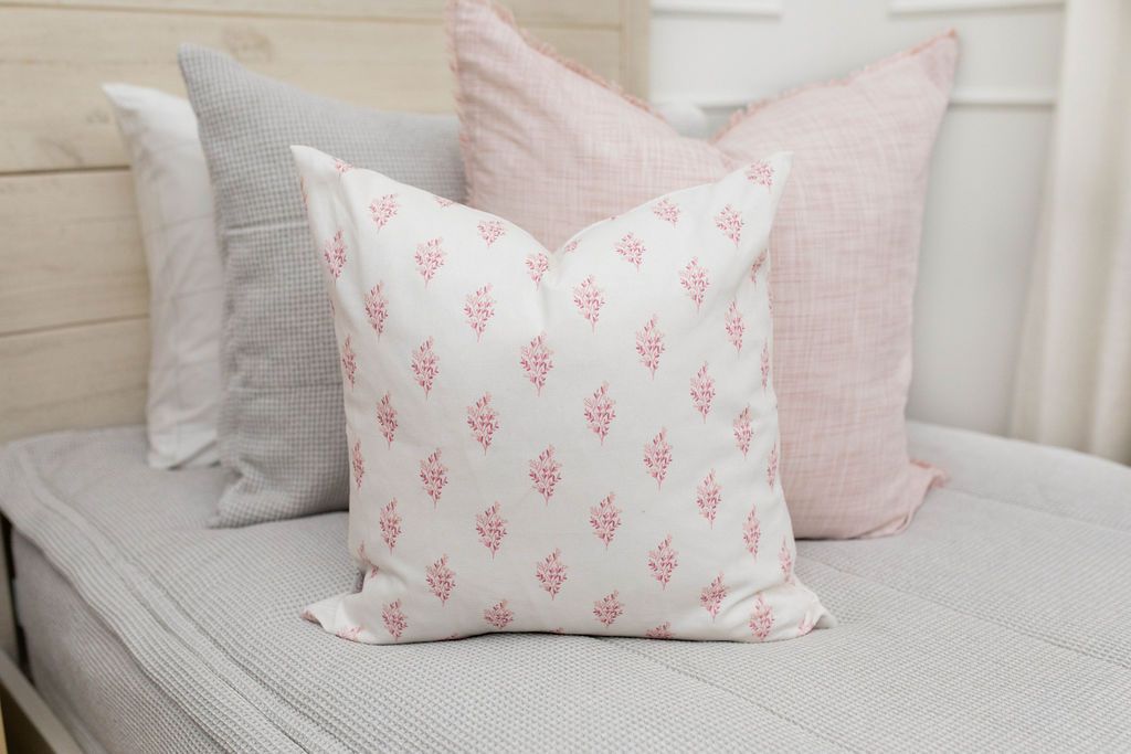 Ella Medium Pink Floral Pillow Cover Beddy s