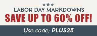 Sale: Labor Day Markdowns save up to 60% off with code PLUS25