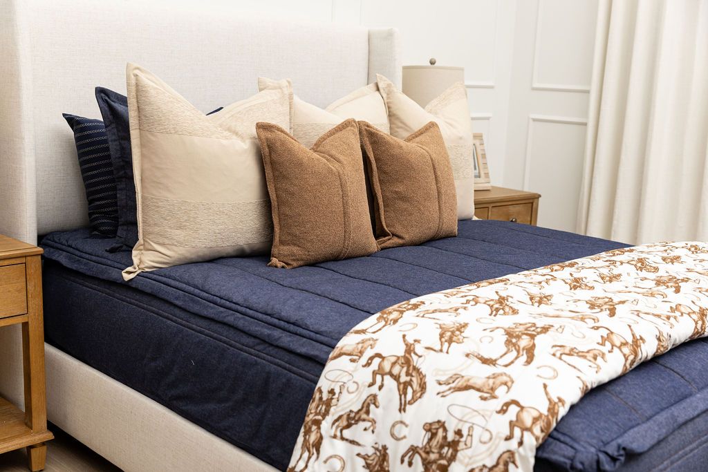 Maverick Denim Zipper Bedding | Beddy's