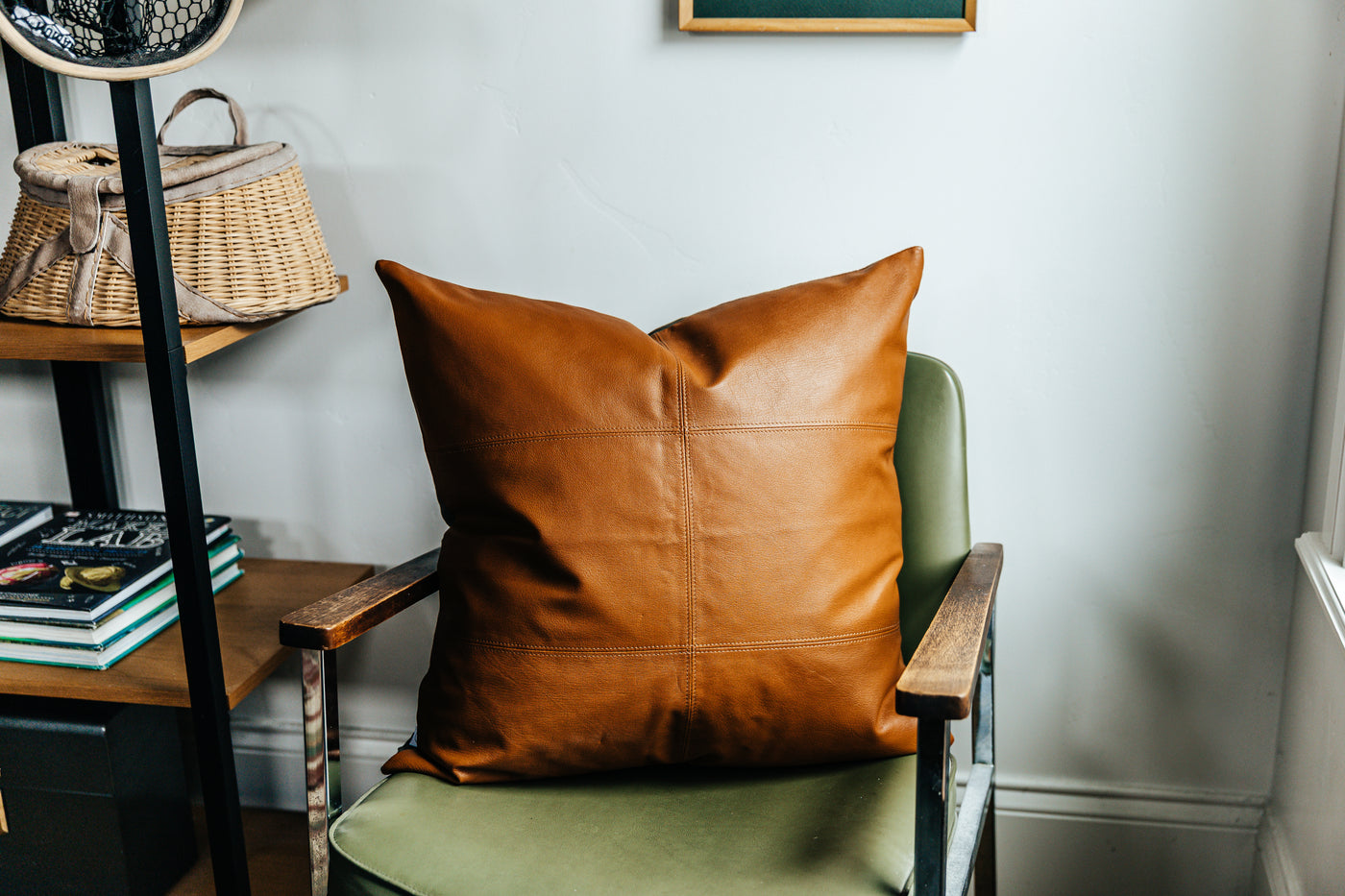 Owen Luxe Leather Euro Pillow Cover