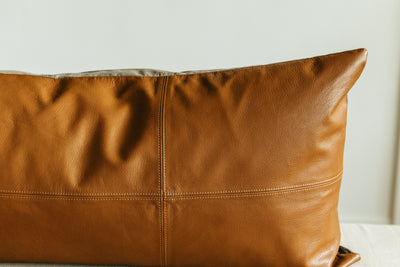 Owen Luxe Leather XL Lumbar Pillow Cover