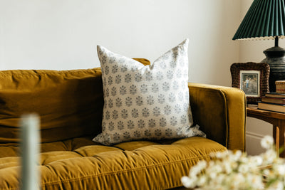 Halston Luxe Floral Euro Pillow Cover