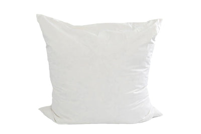 An extra large white feather pillow insert.