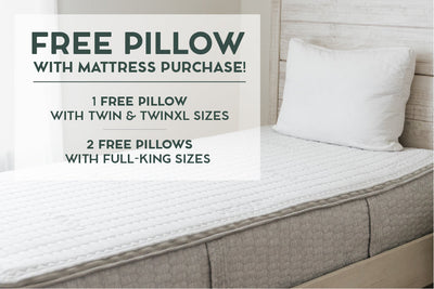 Free Pillows with Mattress Purchase