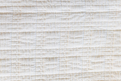 Detail shot of white blanket