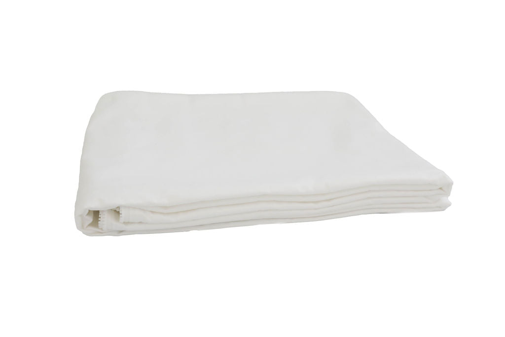 White zipbase replacement sheet folded on a white background.