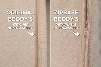 An infographic showing the options for Original and ZipBase in your zipper bedding set.