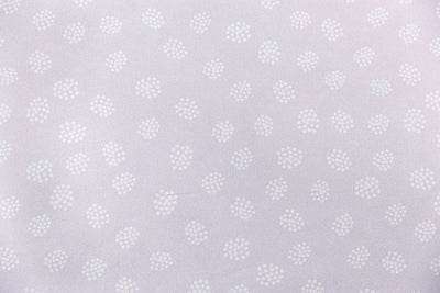 A close up of the interior of a set of purple kids zipper bedding