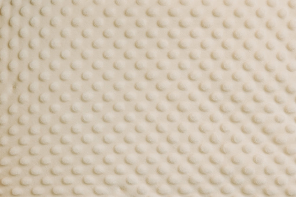 Cream minky blanket