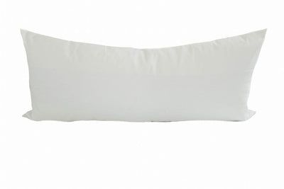 white XL lumbar pillow