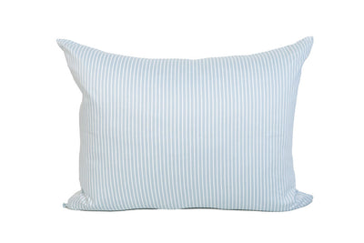 Blue pinstriped pillowcase