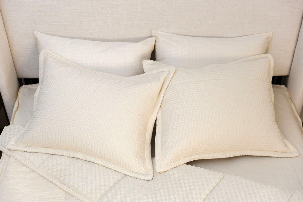 Mollie Luxe Waffle Cream Sham | Beddy's