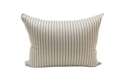 Green striped pillowcase