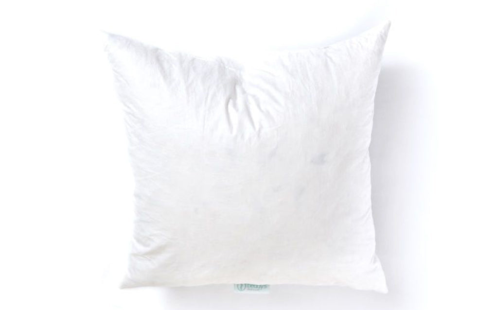 A white euro pillow insert