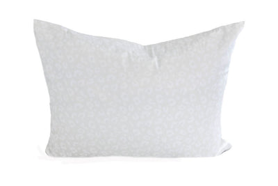 White smooth satin pillowcase