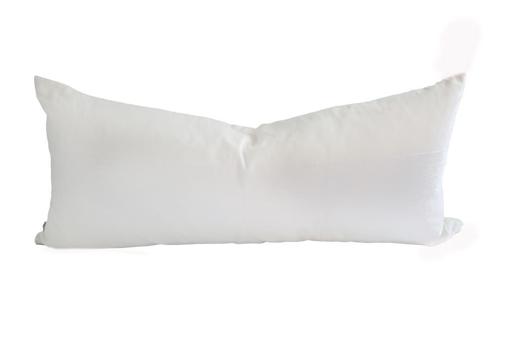 White XL lumbar pillow cover