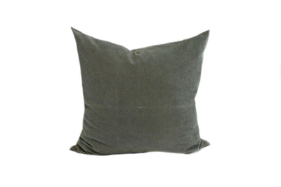 moss green corduroy euro pillow