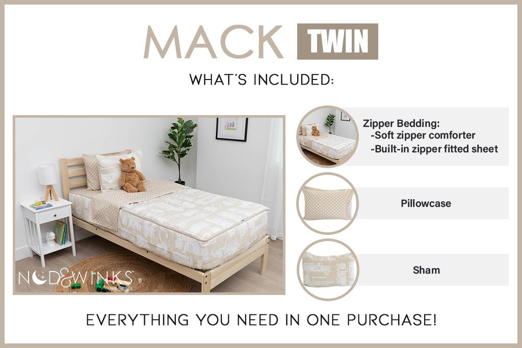 Mack Zipper Bedding, Kids Unisex, Size: Full, Other