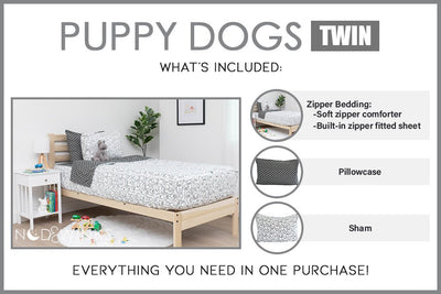 Puppy Dogs Zipper Bedding