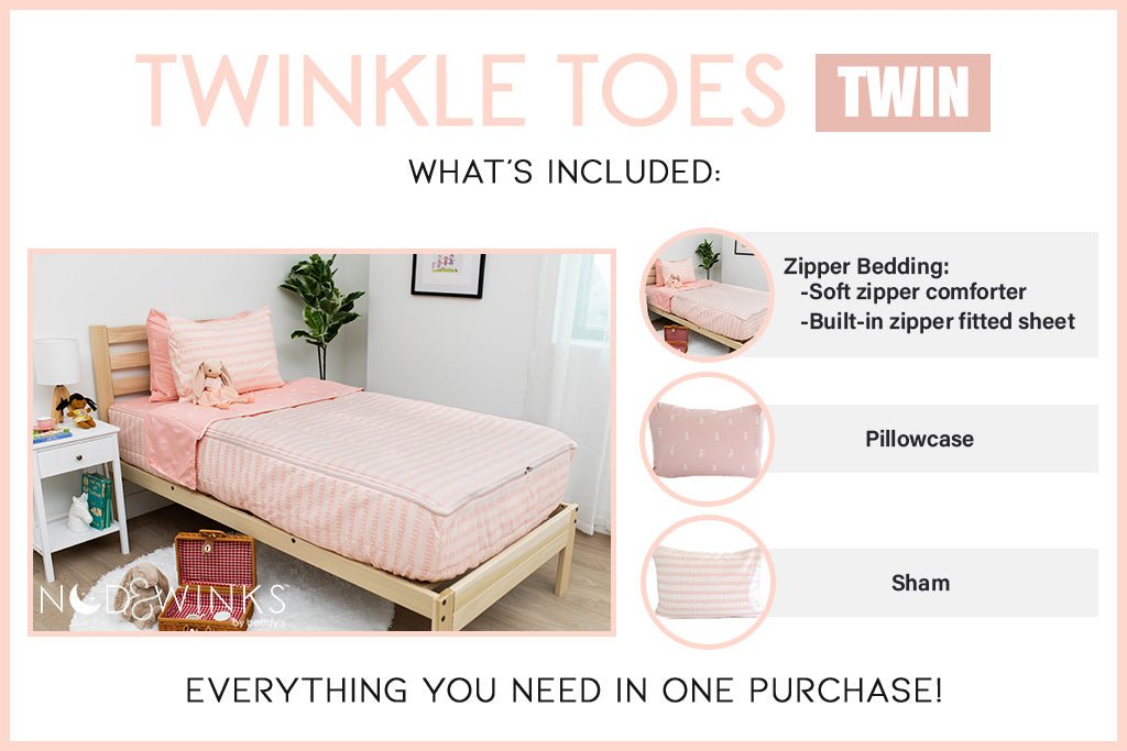 Twinkle Toes Zipper Bedding, Kids Unisex, Size: Toddler, Other