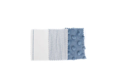 Fabric sample for light blue zipper bedding
