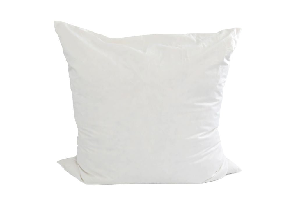 White xl euro feather pillow insert