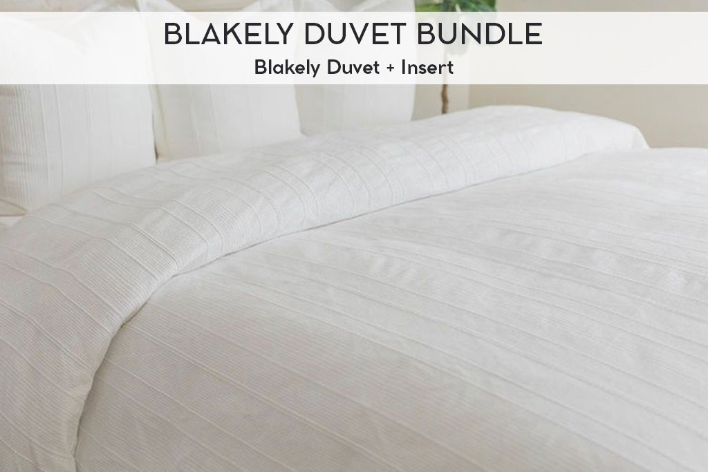 An infographic explaining what comes in a bundled zipper duvet purchase, including your zipper duvet cover and insert.