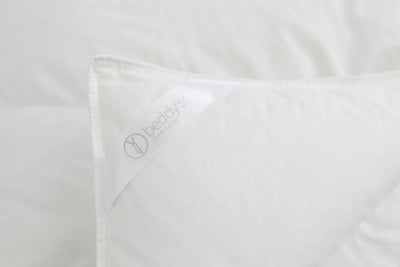 A close up shot of the loop on a corner of the duvet insert.