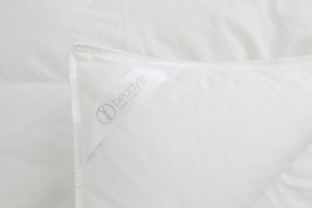 A close up shot of the loop on a corner of the duvet insert. 