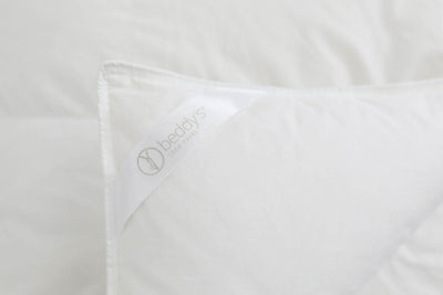 A close up shot of the loop on a corner of the duvet insert. 