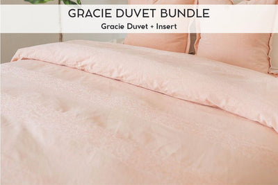 An infographic explaining what comes in a bundled zipper duvet purchase, including your zipper duvet cover and insert.