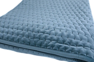 Close up of blue blanket exterior