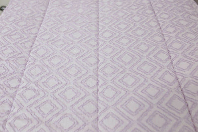 Purple textured bedding