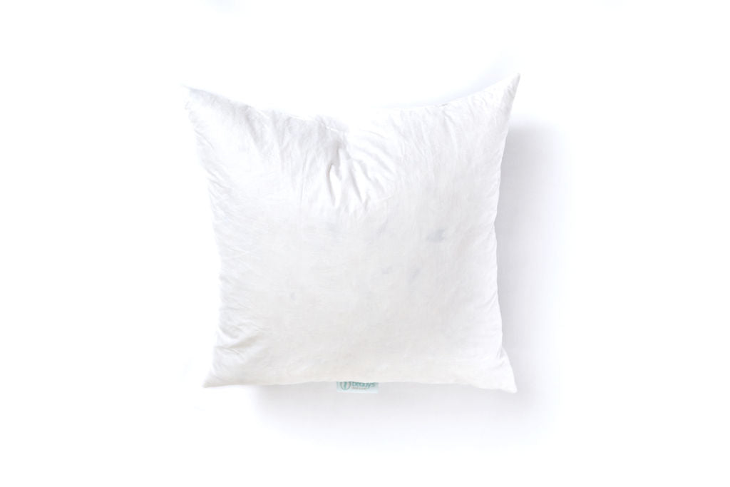 Medium white feather pillow insert 