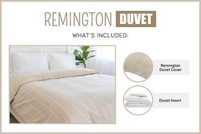 An infographic explaining what comes in a bundled zipper duvet purchase, including your zipper duvet cover and insert.